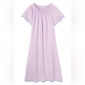 Lavender Nightgown with Blue Trim